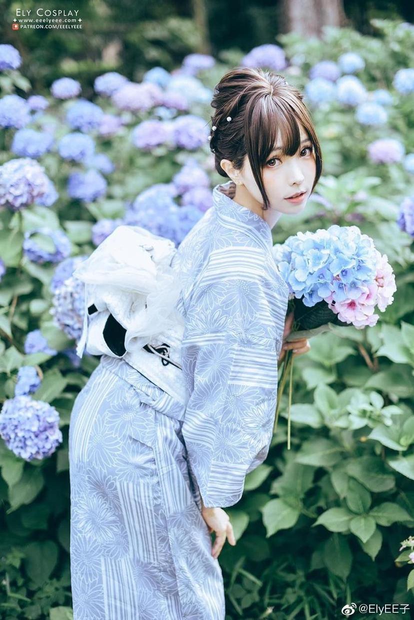 Elyee子男朋友的cos图片，美如画中仙境