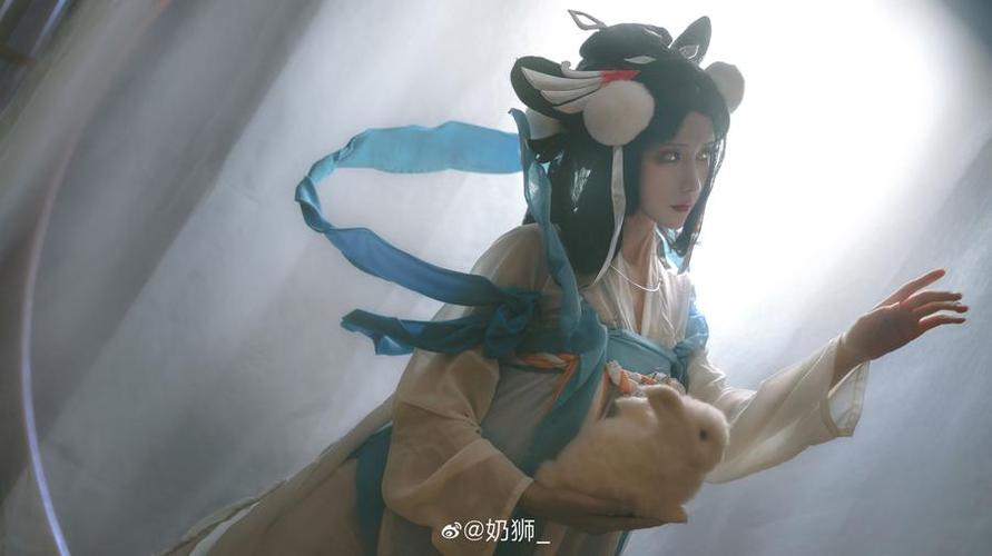 看图说话！奶狮不咬人cos嫦娥的大片照片原图全放送