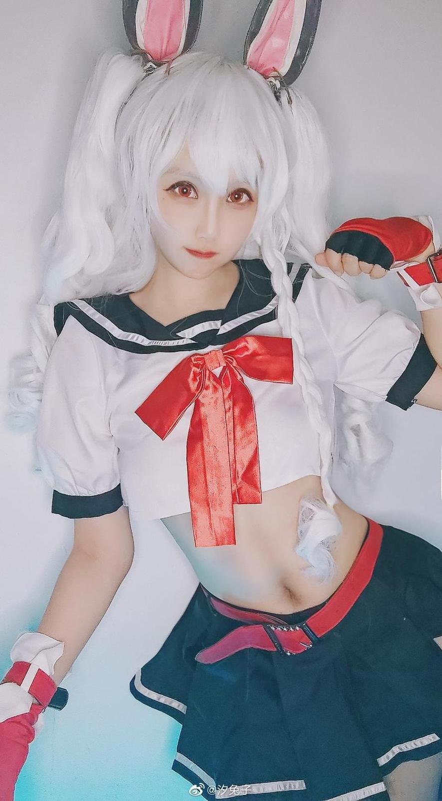 汐兔子碧蓝航线cos照片，细节之美令人震撼